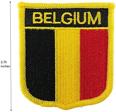 Сладък нашивка Белгия Белгийски Национален Флаг, на Бродирани Желязо Пришитом Нашивном Иконата