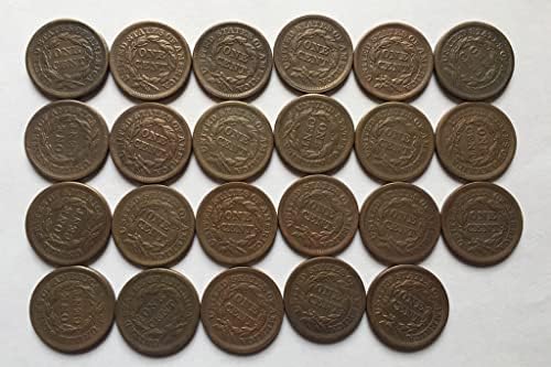27,5 ММ Стар Американски монети 1851 година, Медни Монети, Старинни Занаяти, Чужди Възпоменателни Монети