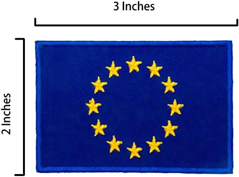 A-ONE Брошка с Националния Флаг на Франция, Жени + Логото на Хартата на ЕС, Тактическа Нашивка, Метална Жени за чанти-тоут, Пуловер,