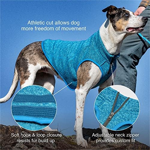 Пуловер за кучета Kurgo K9 Core | Пуловер за кучета целогодишно | Жилетка от мек вълнен плат за кучета | Вязаная Руното яке за домашни