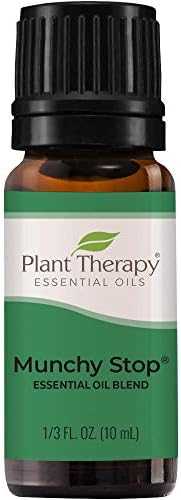 Смес от етерични масла Plant Therapy Munchy Stop, Предварително Разредена в роли, 10 мл (1/3 унции) чист терапевтични качества