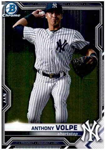 Бейзболна картичка Bowman Chrome Prospects 2021 БКП-85 Антъни Volpe Ню Йорк Янкис МЕЙДЖЪР лийг бейзбол