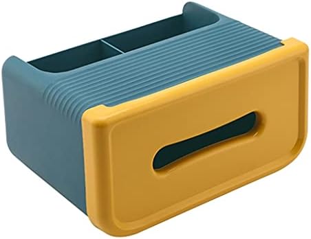 Кутия за Салфетки Креативна Настолна Кутия за Салфетки, Изчистен притежателя на дистанционното управление, Калъф за съхранение на канцеларски