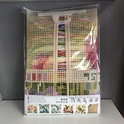 Комплект възглавници за бродерия на кръстат бод Vervaco Пролетни Цветя 16 x 16