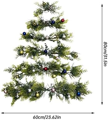 Стенни Коледно дърво Стенни Коледно дърво с камбана Красива Творческа и уникална Коледна украса Монтиране на Украса на Коледната елха Декорация
