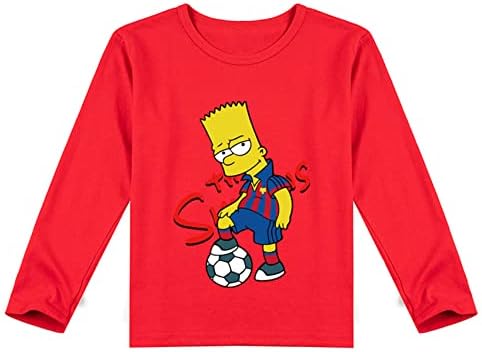 AteeCP/ Тениска с дълъг ръкав семейство Симпсън, Всекидневни Пуловер За деца, Блузи, Лека hoody с кръгло деколте За момчета
