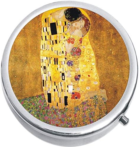 Diana Klimt The Kiss Medicine Витамини Кутия за хапчета - Преносим калъф за таблетки, поставени в чанта или джоб