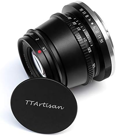 TTArtisan 35 мм Ръчен обектив формат ff1.4 APS-C с голяма бленда, съвместим със Sony/Canon/Fuji/Leica/Nikon (Sony E-Mount Black)
