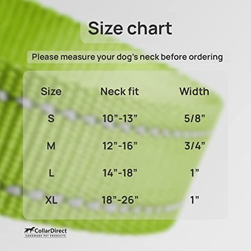 Отразяваща нашийник за куче, на каишка и шлейка - Комплект за момче, момиче или кученце с голяма кучето - Засаждане на врата