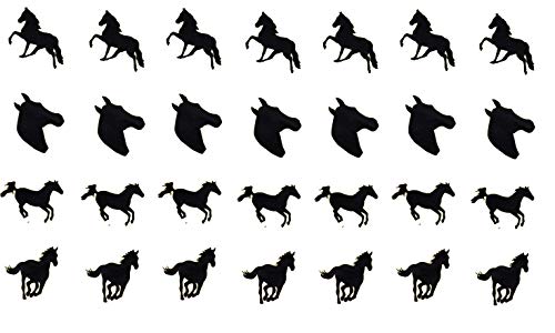 Колекция KazCreations Horse (Винилови стикери с коне, Черен и кафяв цвят)