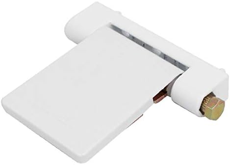 X-DREE Пластмасов крило на прозорец от PVC с метална перка, Фиксирана Подвижна линия за Т-образни хартата цвят Бял (PVC plástico