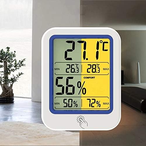 XJJZS Измерване на Температура и Влажност на въздуха Сух и Влажен Термометър С Подсветка Термометър-Влагомер Сензор с Голям LCD