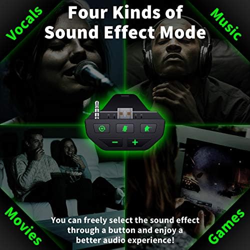 Адаптер за слушалки ECHTPower за Xbox One, Контролер за Xbox Series X | S, Адаптер за слушалки Xbox с жак 3.5 мм, Аудио ефект, Режим на