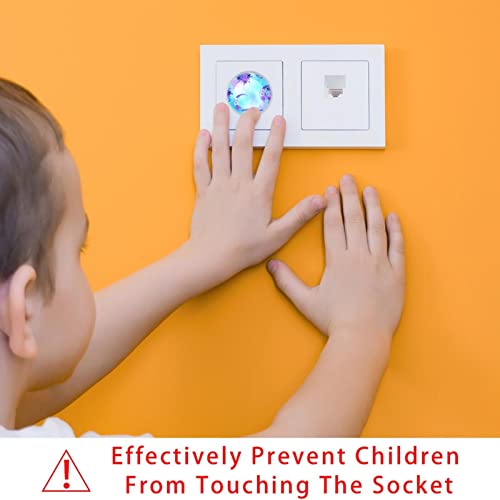 24 Опаковки на Защитени от деца Електрически Защитни Капачки За защита на децата От Контакти С Модел на Звездното Небе Слънце Луна