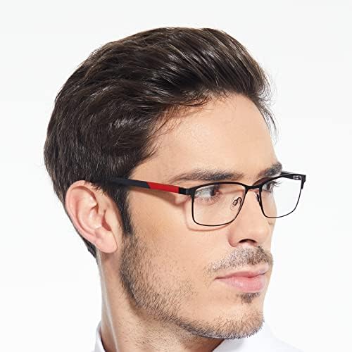 4 Опаковки Очила за четене за мъже, Блокер синя светлина Компютърни Ридеры, които Предпазват от ултравиолетовите лъчи/напрежение за очите