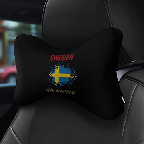 Швеция в Моя Сърцебиене Автомобилната въздушна Възглавница за врата 2 БР Дишаща Възглавница За главата с останалите Универсална Мека Подкрепа