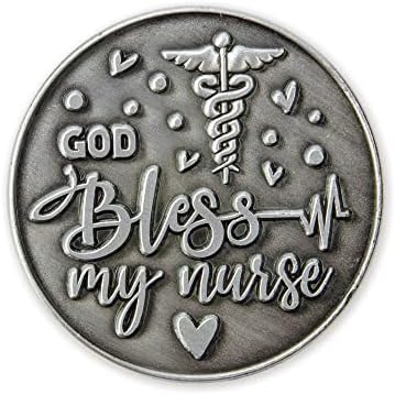 Монета Израз на любовта медицински сестри, Обемна опаковка от 10 броя за медицински сестри и здравни работници, Джобен знак