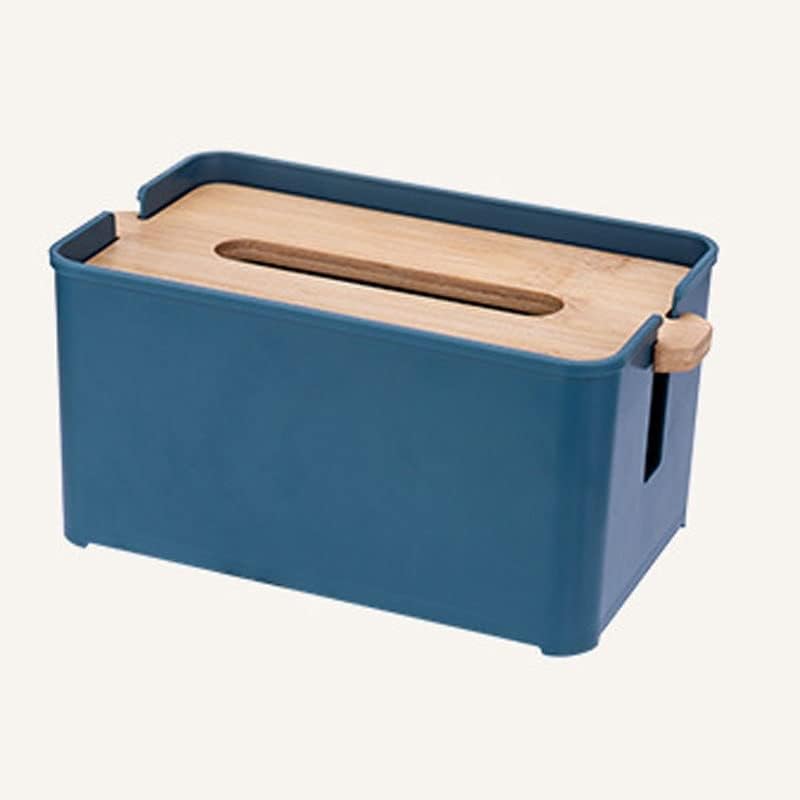 LLLY Домакински кутия за салфетки Повдигаща Кутия за салфетки Творчески Бамбукови Дървени Тенис на масичка за кафе, Офис Кутия за съхранение