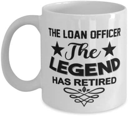 Чаша за Кредитен инспектор, Легендата се пенсионирах, Нови Уникални Идеи за Подаръци за Кредитен Инспектор, Чаена Чаша, Чаена Чаша