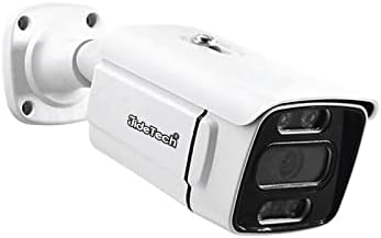 Градинска помещение JideTech HD 5MP POE IP камера за сигурност с резолюция 2592x1944P, двупосочна аудио, нощно виждане 65 фута, детекция