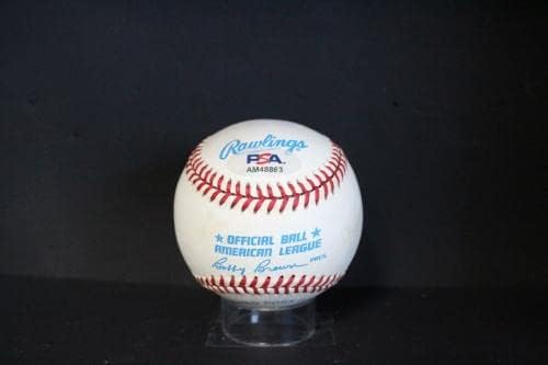 Кърби Пакетт Подписа Бейзболен Автограф Auto PSA/DNA AM48863 - Бейзболни топки с Автографи