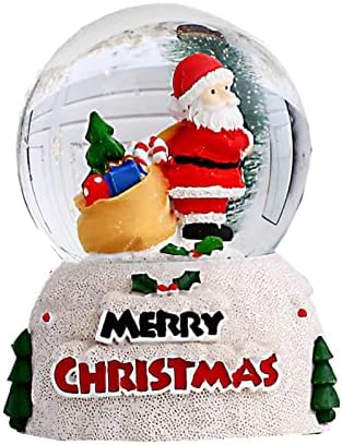 прелюбопытный Стъклен Снежна Топка От Смола Дядо Коледа, Снежен човек Снежна Топка Творчески Детски Подарък И Снежен човек