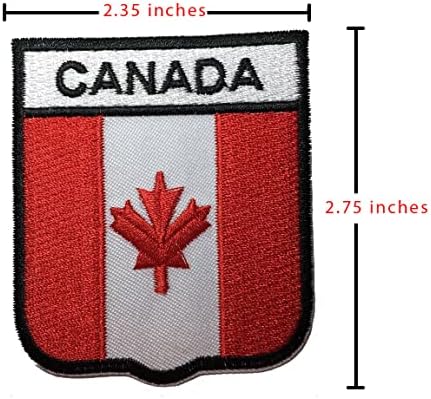 Нашивка с канадски флага Kanin / Национални Бродирани Железни Пътни Ленти