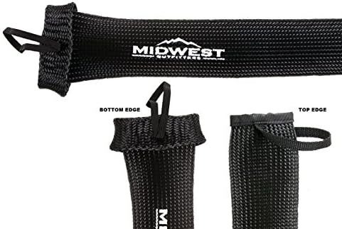 Midwest Outfitters Чорапи за въдици Калъф за ръкави за въдици -2 опаковки - Калъфи за чорапи за удочек за спиннинга Baitcaster