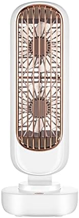 Настолен вентилатор FEER в Ретро стил, трехскоростной Електрически Офис двукрилен кула вентилатор, долно оттичане акумулаторна