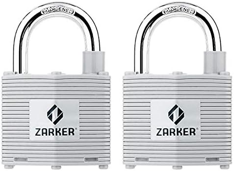 Окачени заключване Zarker N45 със същия ключ от поцинкована стомана с висока якост, Ламиниран, корпус с ширина 1-3 / 4 инча