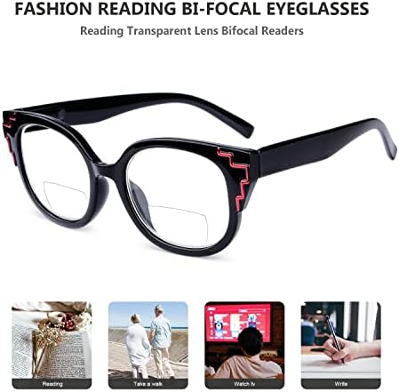 Eyekepper, 4 опаковки Бифокальных Очила За четене, Женски Двухфокусные Ридеры +2,50