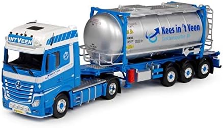 за да Benz Actros Gigaspace ISO контейнер-цистерна Veen In't 68744 1/50 MOLDED ПОД НАТИСКА на Модел на превозното средство Готов камион