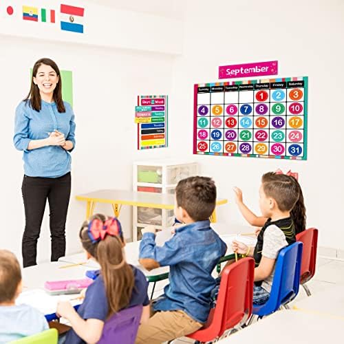 Календар Обяви Комплект за Украса на Класната Обяви 109шт Цветни Тематични Ученически Пособия За Учители