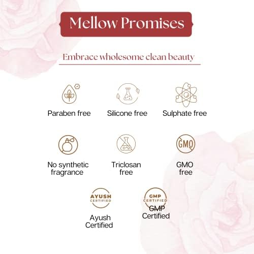 Розовата вода Mellow Herbals / Тоник-мъгла за лице Gulab Jal Spray (200 мл) | Натурален тоник-мъгла за освежаване на кожата