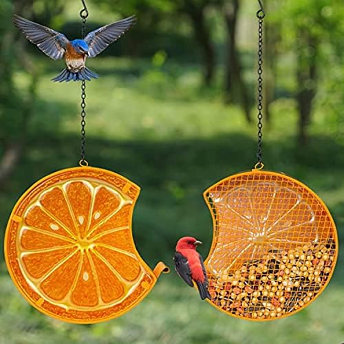 Хранилки за диви птици за Окачване Отвън, А за птици Orange форма, Защитени от Протеин, за Декорация на градината В двора на открито
