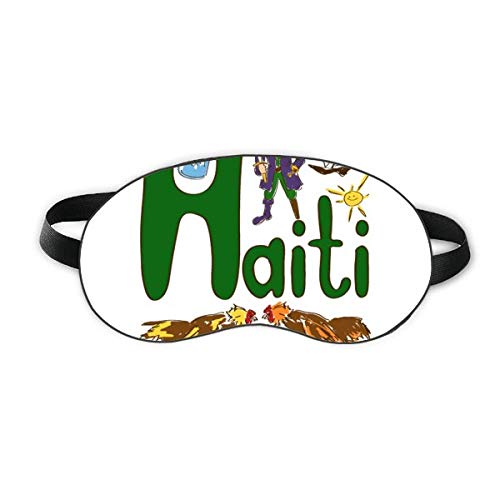 Националният символ на Хаити Цифрен Модел Sleep Eye Shield Мека Нощна Превръзка На очите Козирка