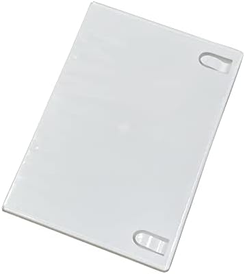 10 x Maxtek Standard 14 мм, бели однодисковые калъфи за CD и DVD с външната прозрачна поставяне под формата на фигурата. Е съвместима с