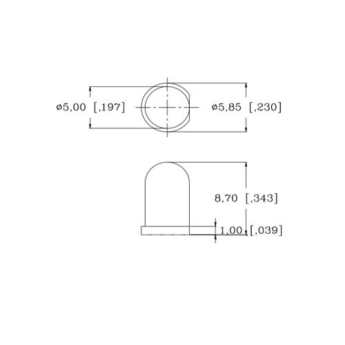 5 mm 12 В Предварително Свързан Трептене /Свечно-Амбър /Оранжев светодиод - Ултра ярък (опаковка от 10 броя)