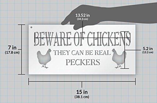 Пазете се от Пилета, Те могат да бъдат истински Клюнове Шаблони от StudioR12 | Селски и Примитивни - за многократна употреба