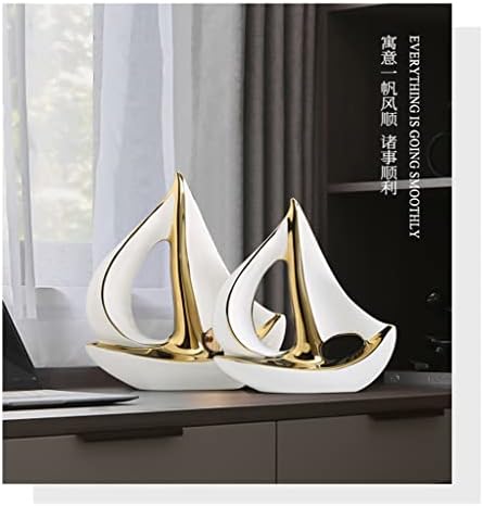 Украса лодки CHUNYU Platinum за дома, Винен шкаф, офис, Керамични Бижута Ръчна изработка (Цвят: Черен размер: 1)