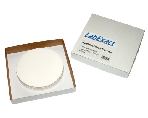 Филтърна хартия от беззольной отвержденной целулоза LabExact 1200093 марка CFP541, 21-23 хм, 18,5 см (опаковка по 100 броя)