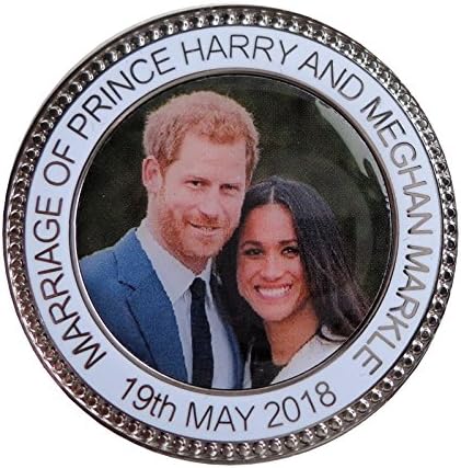 1000 Знамена Възпоменателна Монета-Медал на Принц Хари и Меган Маркл на Кралската сватба - В опаковка - Boxed