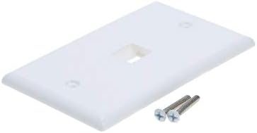 10-Комплектная Стенни Плоча Keystone Cat6 Cat5e Ethernet Стенни Табела с Бял цвят с 6 Порта