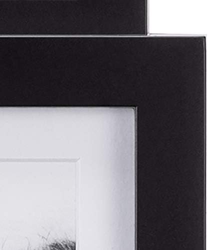 Рамка за снимки Malden International Designs 8306-40 за миксиране, 4 места, 2-4x6 и 2-5x7, черна