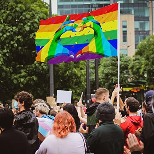 Знаме на гей-Прайда, Гордостта на Лесбийки ЛГБТ, Пансексуальный Флаг, Perfekt-Флаг, Външно Украса с Две Месингови Втулками, Дъгата Флаг