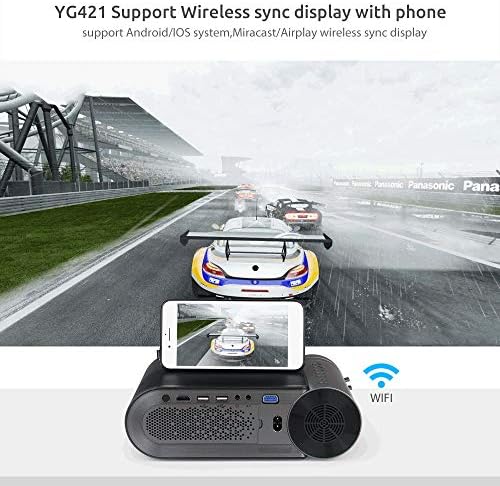 Мини проектор WDBBY YG420 с вградена 720P преносим видео led за многоэкранного смартфон 1080PYG421-проектор (Размер: базова