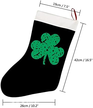 Съжалявам за случилото Детелина Късмет Коледни Чорапи Къси Плюшени Коледни Чорапи Подвесное Украса за Коледната Елха Украса на Камината