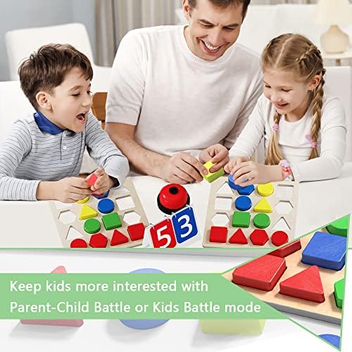QBDIANGEN Играта на избор на форма, Цвят и Тъчпад Развитие на играчка с табло, Камбана и карти, Сензорна дъска за деца в Монтесори,