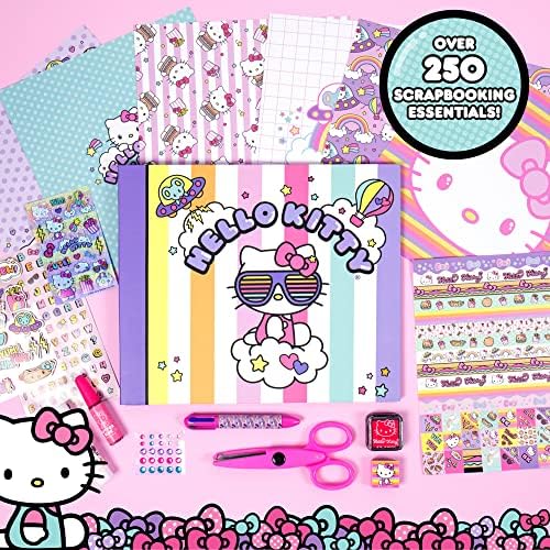 Hello Kitty Всичко в едно Направи си сам, Създай свой собствен албум за албуми с над 250 предмети от първа необходимост за scrapbooking,