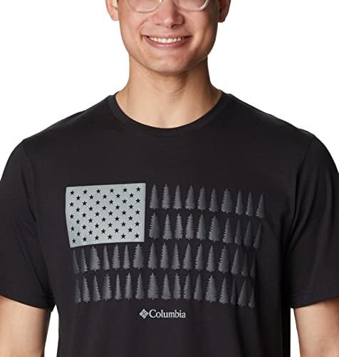 Columbia Мъжка тениска с изображение Thistletown Hills с къс ръкав